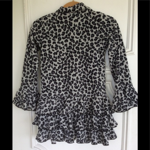Fleece leopard jacket (XXS adult) - Picture 2 of 6